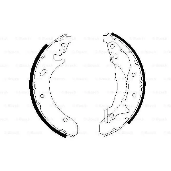 Колодки барабанные Ford Mondeo 1.6-2.0/2.5 24V/1.8TD 93-00 BOSCH