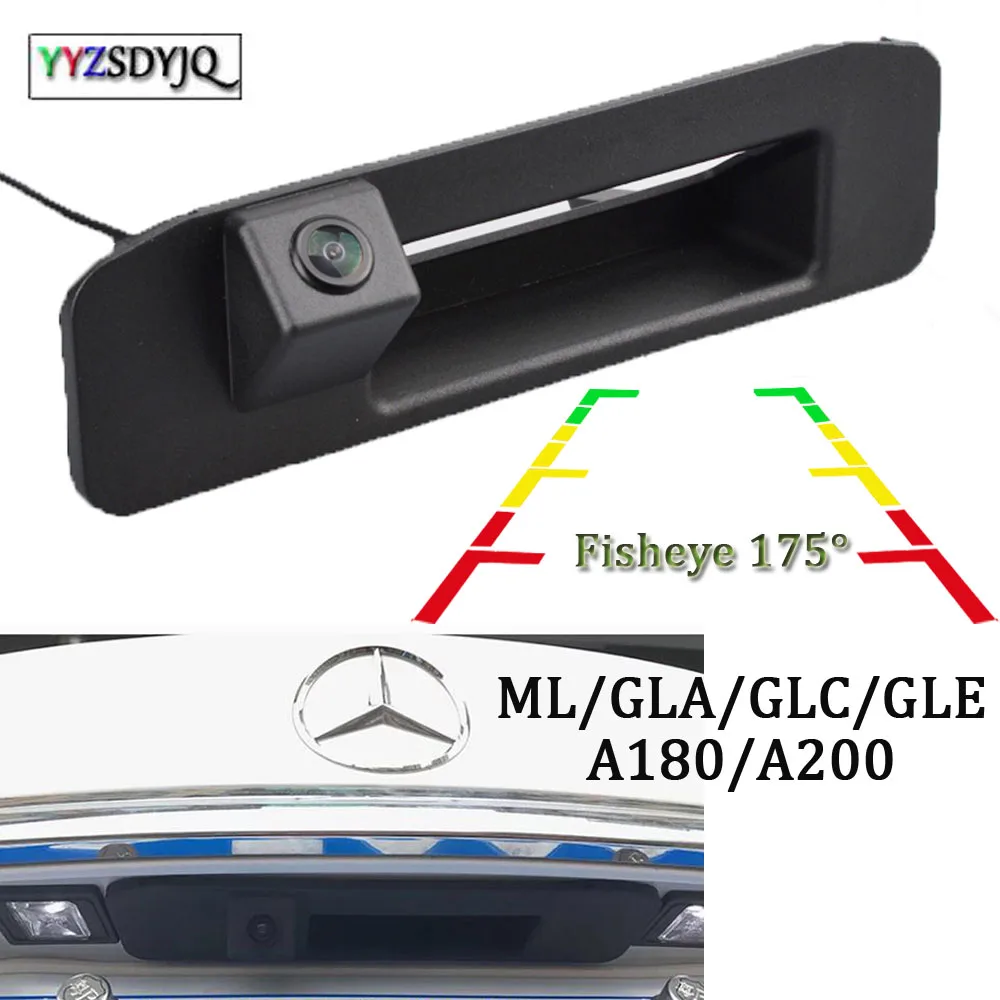 

DynamicTrack Камера для Benz ML/GLA/КЗС/GLE/A180/A200 ручки багажника Водонепроницаемый Ночное видение Реверсивный Камера “рыбий глаз” с 175 °