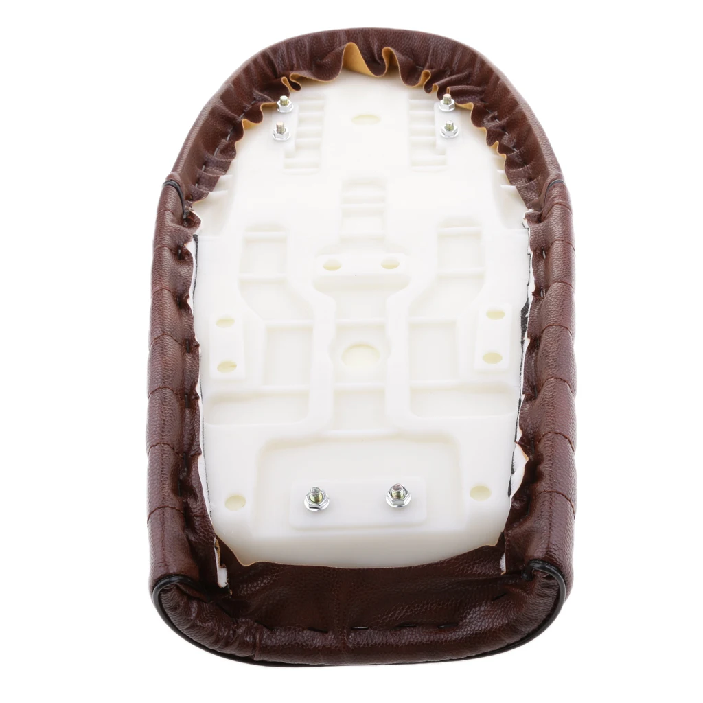 Motorcycle Cafe Racer Seat Brown +2' 32Ft Fiberglass Exhaust Heat Wrap Beige