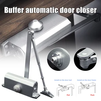 

Slow Closing Hydraulically Operated Automatic Door Closer High Performance Easy Install for Home Office Residential HUG-