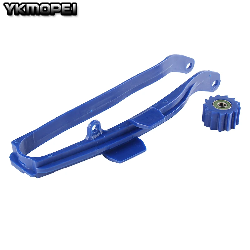 Синий слайдер цепи маятник руководство нижний ролик для WR250F- WR450F YZ250F YZ450F 2009- 09, 10, 11, 12, 13, 14, 15, 16 лет
