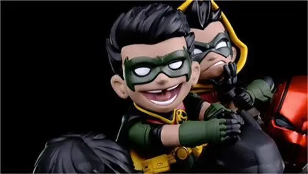  6 pcs DC Comics Batman Family Q-Master Diorama Statue Figure Toy Brinquedos Figurals Model toys col