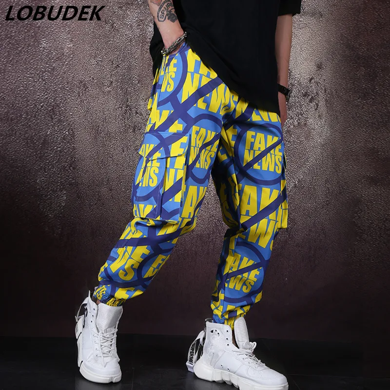 printed cargo pants