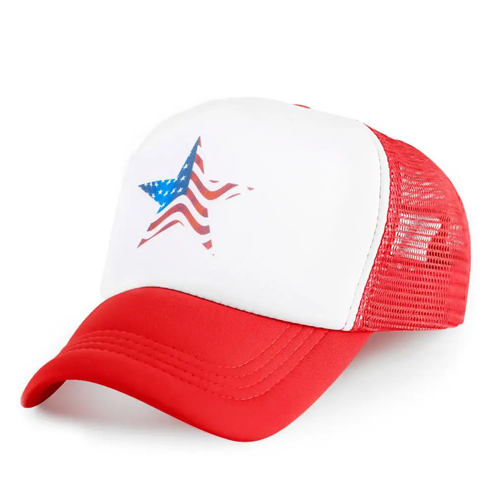 

Pentagram USA Flags Baseball Cap Men Print K Pop Adjustable Casquette Hat Visor Outdoor Hip Hop Hats Snapback Bone Wholesale Cap