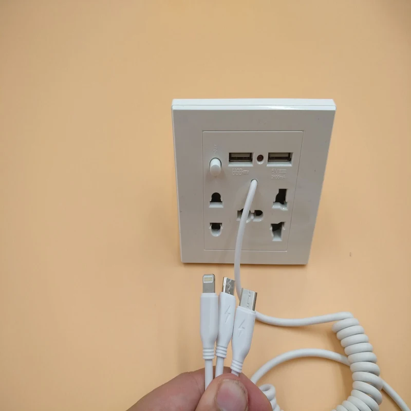 2 шт 2.1A двойной USB розетка зарядное устройство AC/DC адаптер питания штепсельная розетка панель W/переключатель