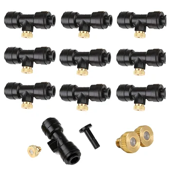 

Practical Brass Misting Nozzles Kit 10x 0.3mm 10/24 UNC+10x Slip-Lok Misting Nozzle+1x Plug Set UEJ