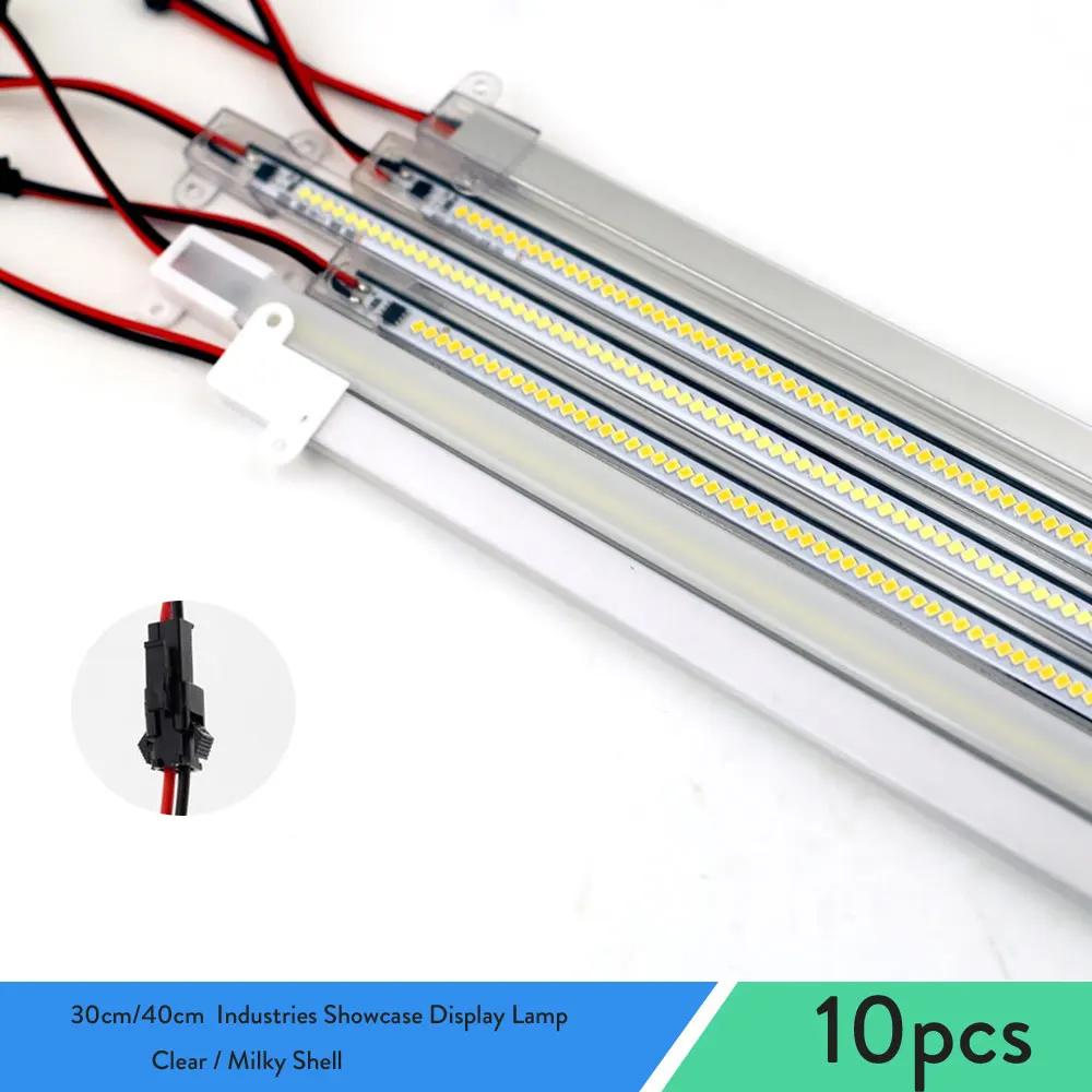 10Pcs LED Kitchen Light LED Bar Lamp 30cm 40cm Warm White Day White LED Under Cabinet Night Light Indoor Lighting