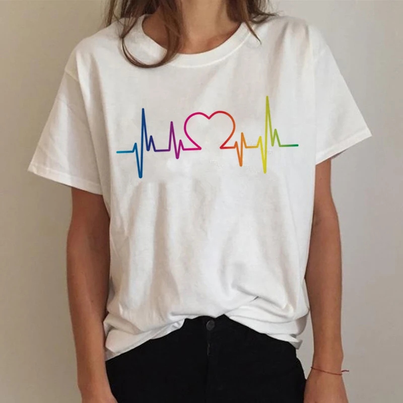 Футболка Love Is модные женские футболки футболка ЛГБТ для лесбиянок радуга Ullzang