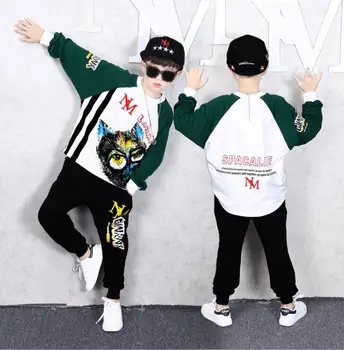 

Boys Girls Sport Suit Autumn Girls Clothes Set Long Sleeve Sweatshirt & Pants Casual 8 9 10 11 12 14 16 Years Child Boys Clothes