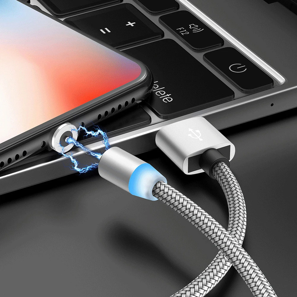 1M 2M type C Магнитный кабель для передачи данных 360 градусов Usb C для быстрой зарядки huawei P30 mate 30 Pro samsung Note 10 S10 Plus Tipo c kabel