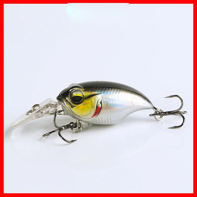 BassLegend pêche flottant Mini manivelle Griffon appât bar brochet truite leurre 38mm 5.7g profondeur 1.2m hochet  18