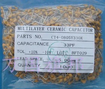 

Free Delivery. Monolithic capacitors 33 p 33 pf a pack of 1000 only 30 yuan