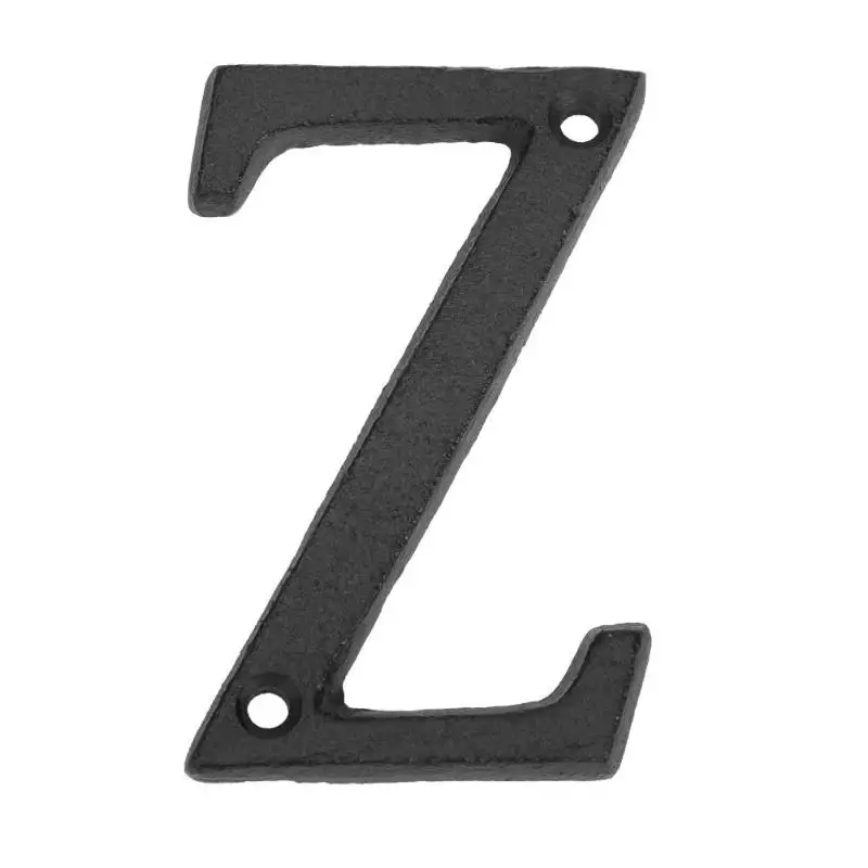 Z A-Z металлический буквенный Алфавит железный металлический дом знак для двери DIY кафе отель стены буквы вывеска вечерние украшения - Цвет: Z