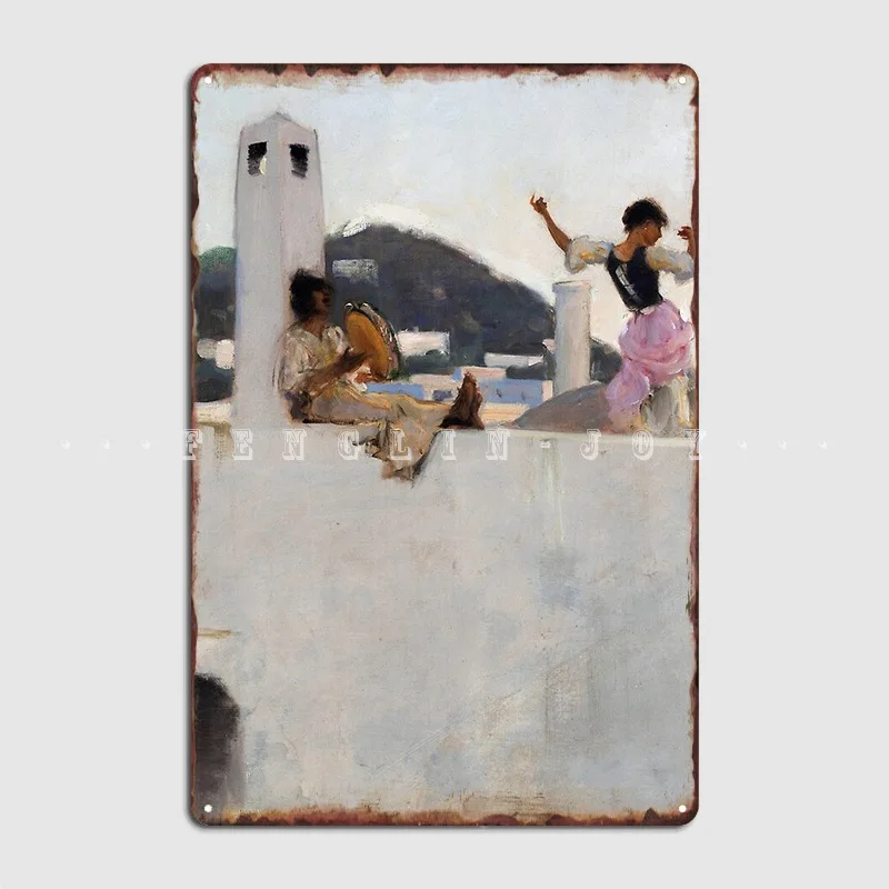 

John Singer Sargent Metal Sign Wall Cave Living Room Decoration Plaques Tin Sign Poster