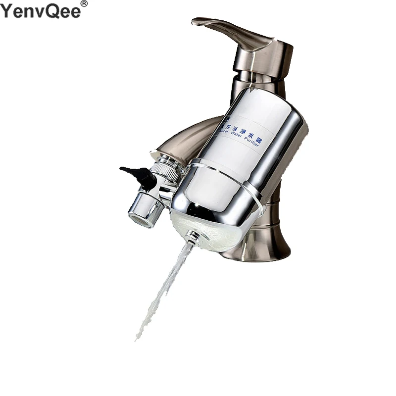 Filtro de Água Torneira para Casa Purificador com Cartucho de Carvão Cozinha Bebida Direta Torneira Água Ativado Filtro Grifo