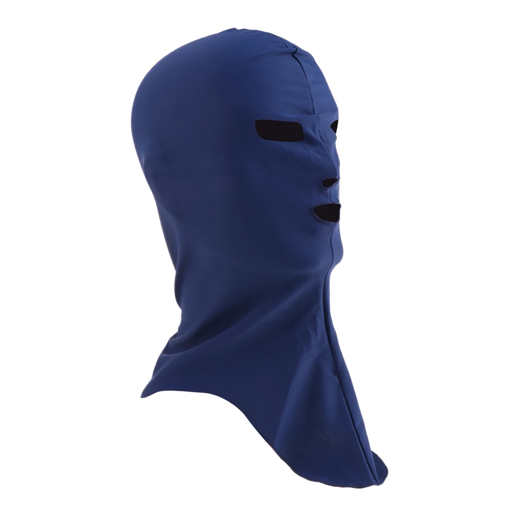 Swiming Diving Wetsuit Hood UV Sun Protection Full Face Mask Head Neck Cover Face Bikini Elastic Swim Cap