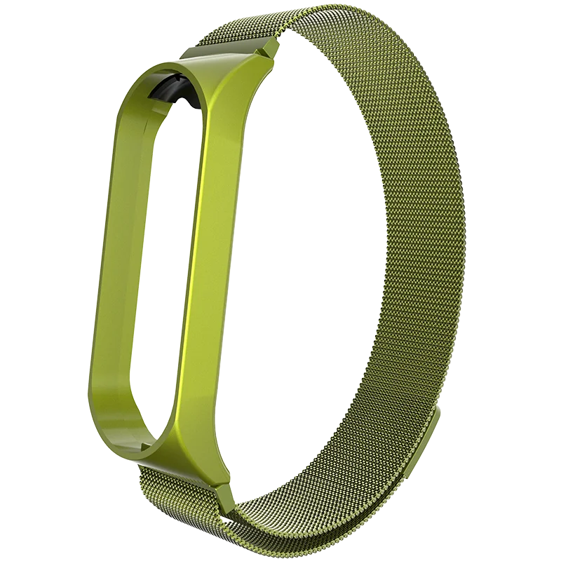 Ремешок для mi Band 4 3 металлический браслет из нержавеющей стали для Xiaomi mi Band 4 3 ремешок для mi band 4 3 магнитная пряжка 10 цветов - Цвет: aa646a6