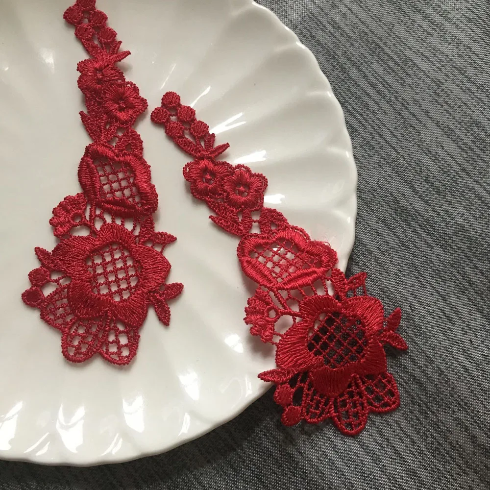 red flower patches 2