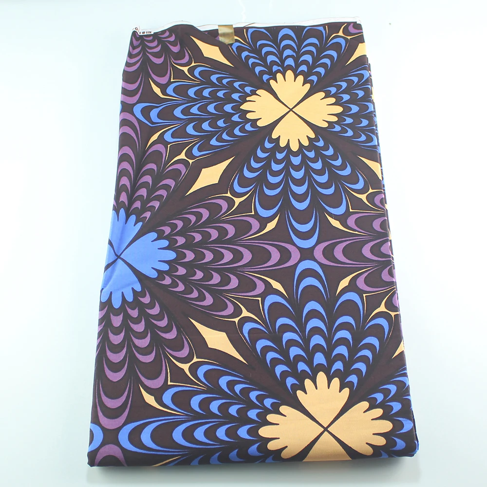 Ankara Fabric Best Quality Veritable Dutch Real Wax Dutch Wax African Printed Batik Fabric Cotton Nigeria