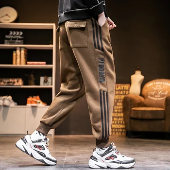 

Men's Pants Spring Autumn 2020 New Original Japanese Style Large Size Stripe Printed Casual Pants Sportswear Pants Men