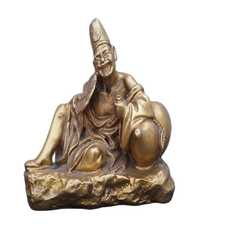 

Chinese Old Bronzes Ji Gong Buddha Copper Statue