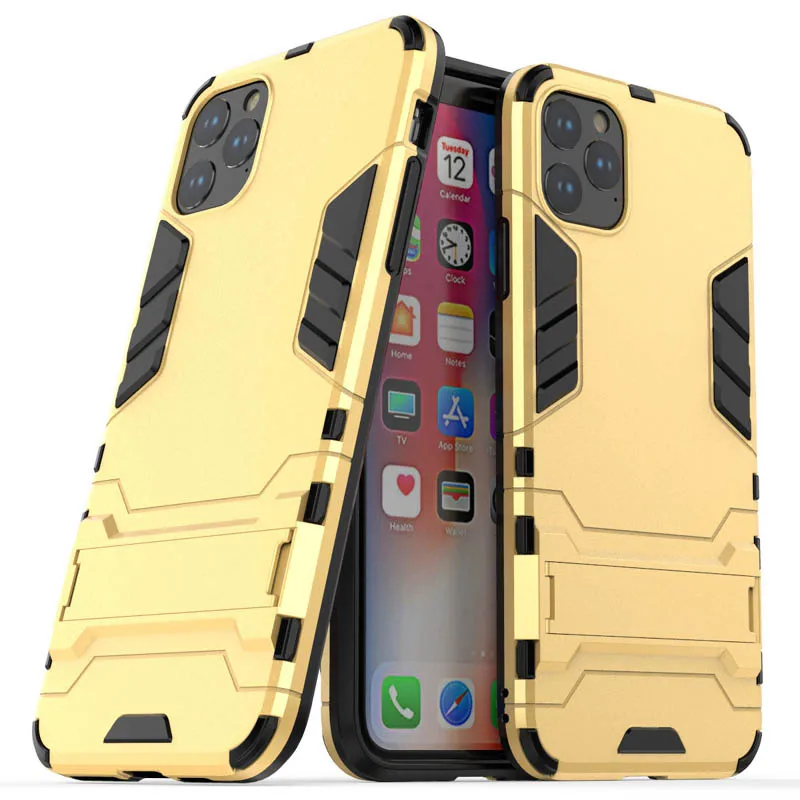 Чехол для iPhone 11 Pro, резиновый чехол-броня для робота, Жесткий Чехол из поликарбоната и ТПУ для задней панели телефона, защитный чехол для iPhone 11 Pro max