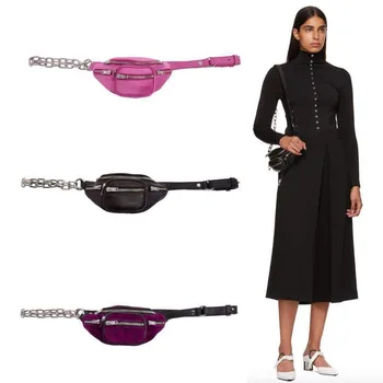 

2020 women's waist bag men and women sports and leisure outdoor European and American mini flannel shoulder messenger chest bag