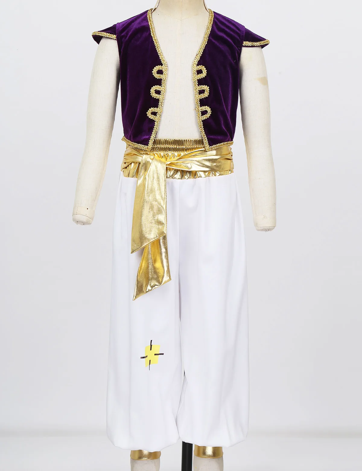 Детский костюм «арабский принц»; жилет с короткими рукавами; жилет со штанами; нарядная одежда для мальчиков на Хэллоуин; карнавальный костюм; вечерние Костюмы для ролевых игр