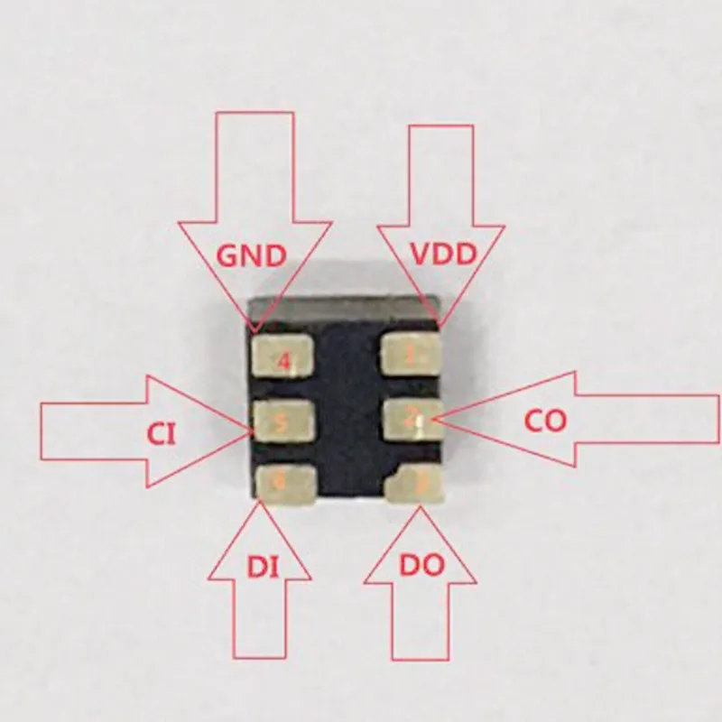 100~ 1000 шт. DotStar Micro СВЕТОДИОДНЫЙ s LC8822 6pin светодиодный чип Smart SMD RGB светодиодный матричный программируемый светодиодный чип DC5V APA102-256