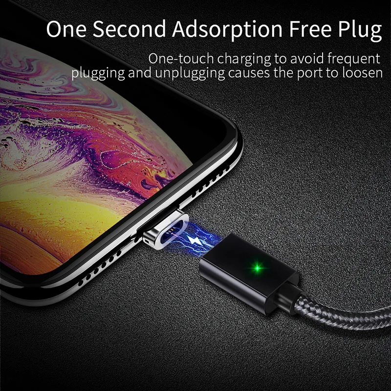Цинковый микро Магнитный USB кабель быстрое магнитное зарядное устройство провод