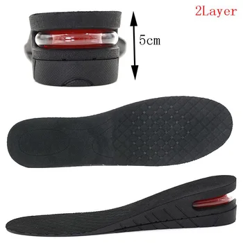 

2.3-5cm Height Increase Insole Cushion Height Lift Adjustable Cut Shoe Heel Insert Taller Women Men Unisex Quality Foot Pads