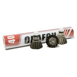 24 Pcs/2Set of Badminton 20/30/40 Black/white Goose Feather Color Badminton for Outdoor Sports Durable Shuttlecocks Accessories