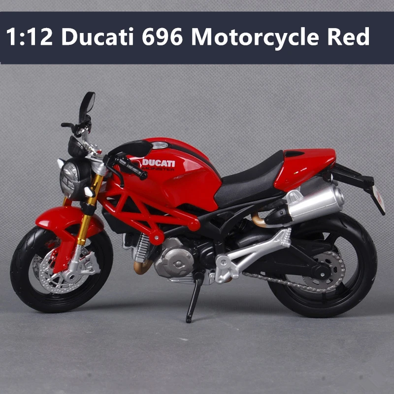 Maisto 1:12 Ducati 1200S сплав модель мотоцикла коллекция Подарочная игрушка инструмент - Цвет: Ducati 696