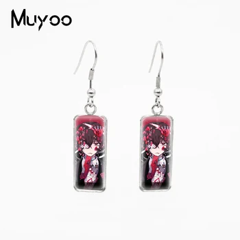 

2020 New Bungo Stray Dogs Anime Akutagawa Dazai Osamu Nakahara Chuya Ryunosuke Cosplay Style Rectangle Fish Hook Earrings