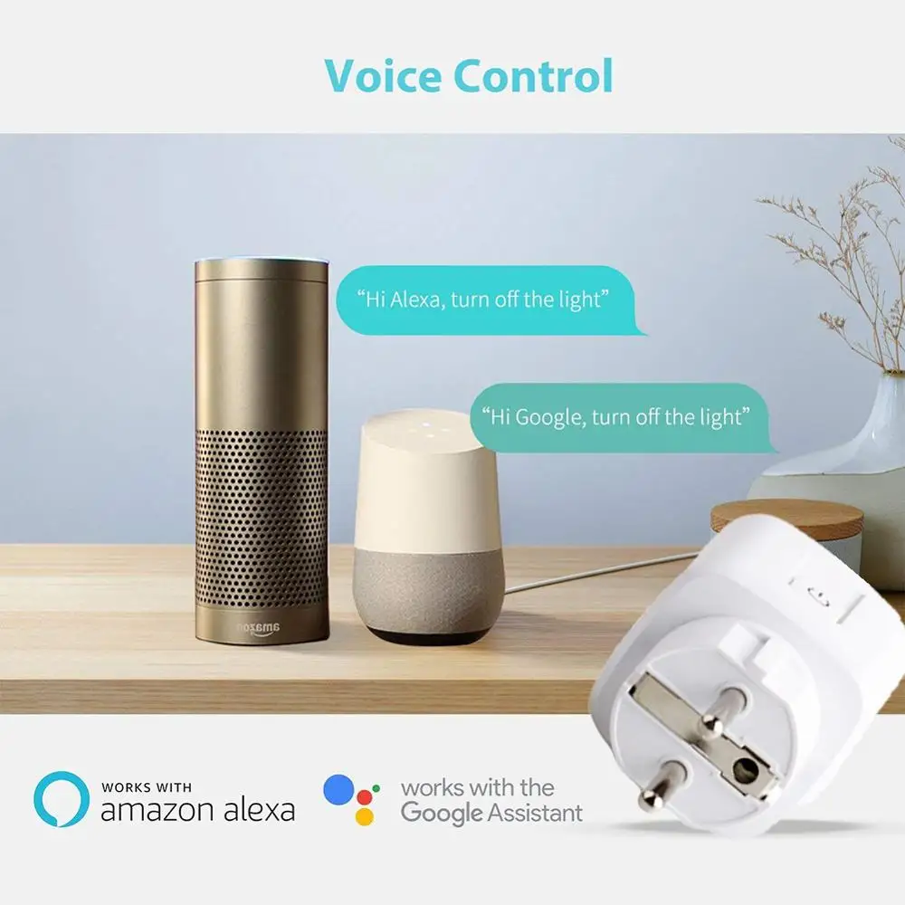 2 шт./упак. Tuya ЕС Smart Plug Wi-Fi умная розетка приложение ЕС Wi-Fi розетка работать с Alexa Google Home мини IFTTT для IOS и Android