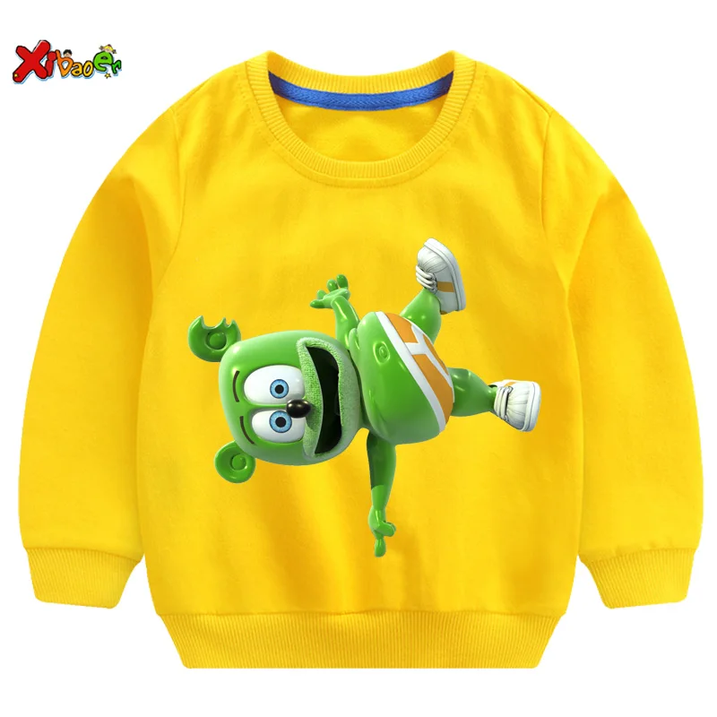 Gummy Bear kids hoodies sweatshirts I LOVE YOU t shirt Fashion Personality Casual T Shirt children boys girls T-shirt sweatshirt - 2