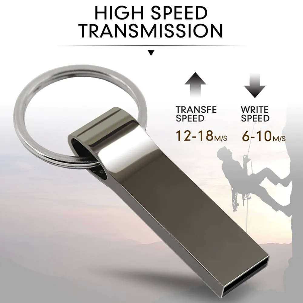Usb флеш накопитель металлический водонепроницаемый с интерфейсом Type C 2 0 32 16 8 4 ГБ