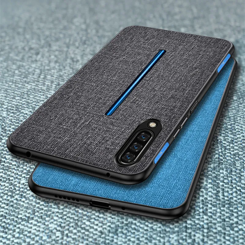 Чехол Vivo V17 Pro 6 44 дюймов роскошная винтажная Брезентовая ткань текстура ткани TPU
