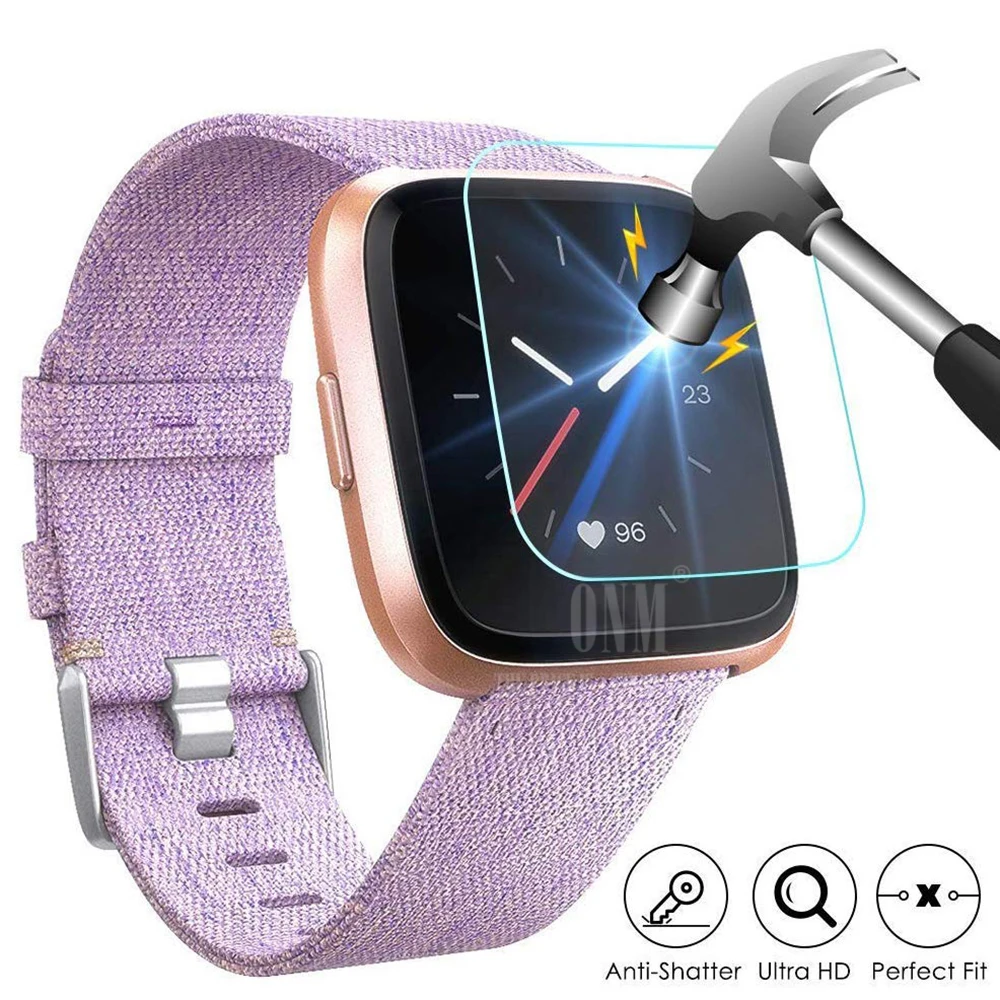 9H Премиум Закаленное стекло для Fitbit Versa & Versa Lite Smartwatch защитная пленка аксессуары (не для Versa 2)