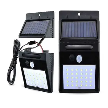 

20-LED Solar Wall Lamp Outdoor Waterproof PIR Motion Sensor Activated Courtyard Light Q0KF