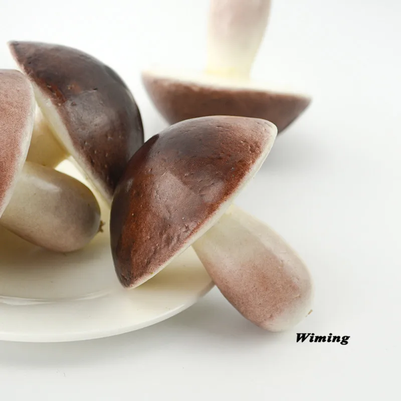 

Artificial mushroom model Faux Vegetables cabinet kitchen party Decoration supplies Simulation fake mushroom props