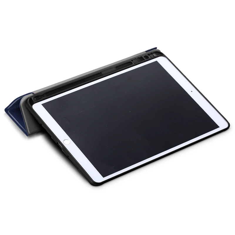 Для Apple iPad 7th Gen 10,2 с держателем карандаша бизнес из искусственной кожи флип умный чехол для сна для iPad A2200 A2198 A2232