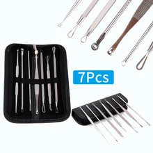 7 шт./компл. Лидер продаж Премиум угорь комедонов, прыщей, инструмент для удаления прыщей, инструмент для удаления черных точек прыщей иглы Набор по уходу за кожей