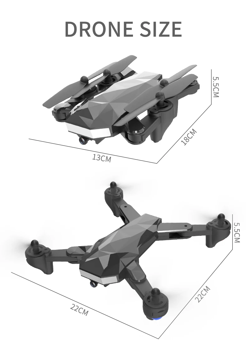 HY07 Радиоуправляемый Дрон с камерой HD вертолет удержание высоты WiFi FPV Складная селфи камера Дрон Радиоуправляемый квадрокоптер VS Visuo XS816 E58