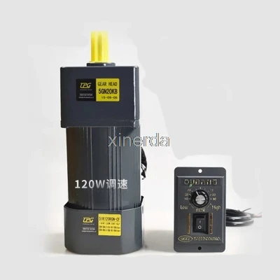 120 Вт 220 В переменного тока мотор-редуктор/мотор-редуктор 5IK120RGN-CF мотор + регулятор скорости
