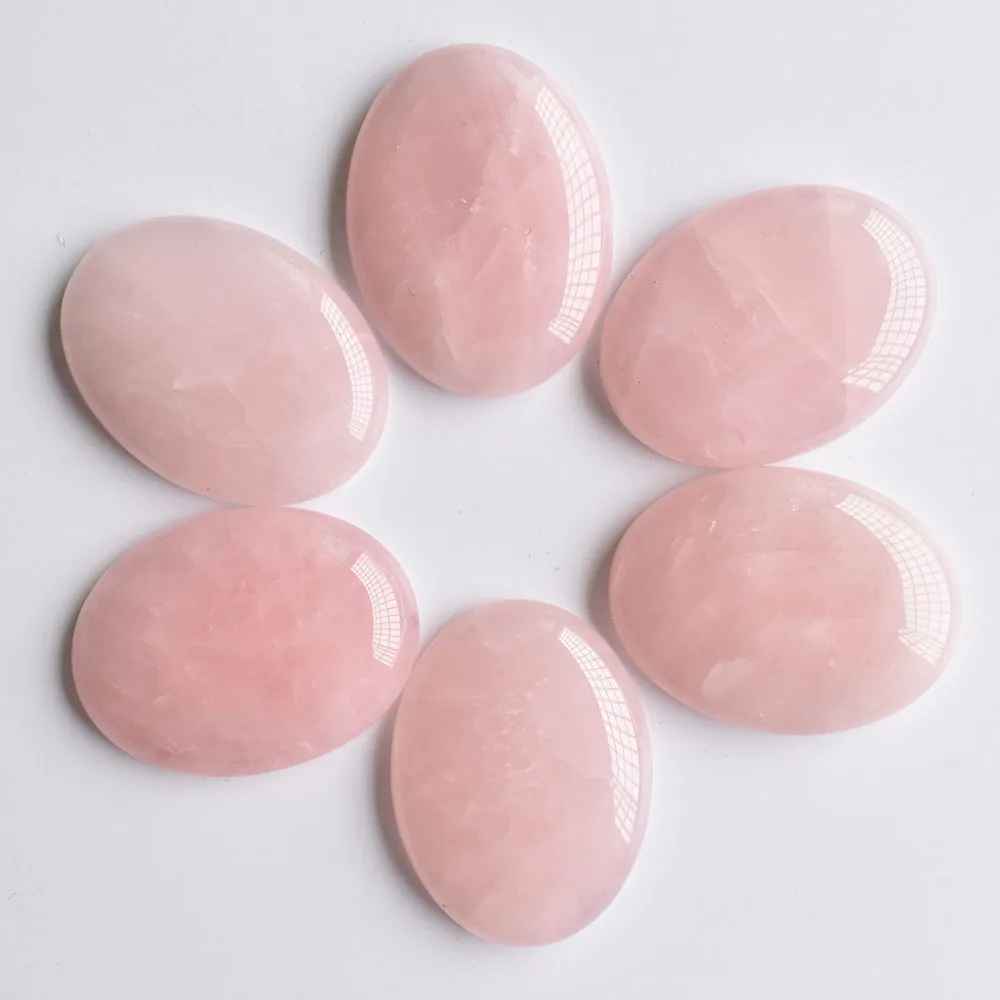 도매 12 개/몫 패션 모듬 천연석 혼합 타원형 CAB CABOCHON 비즈 30x40mm DIY 쥬얼리 액세서리 무료 만들기