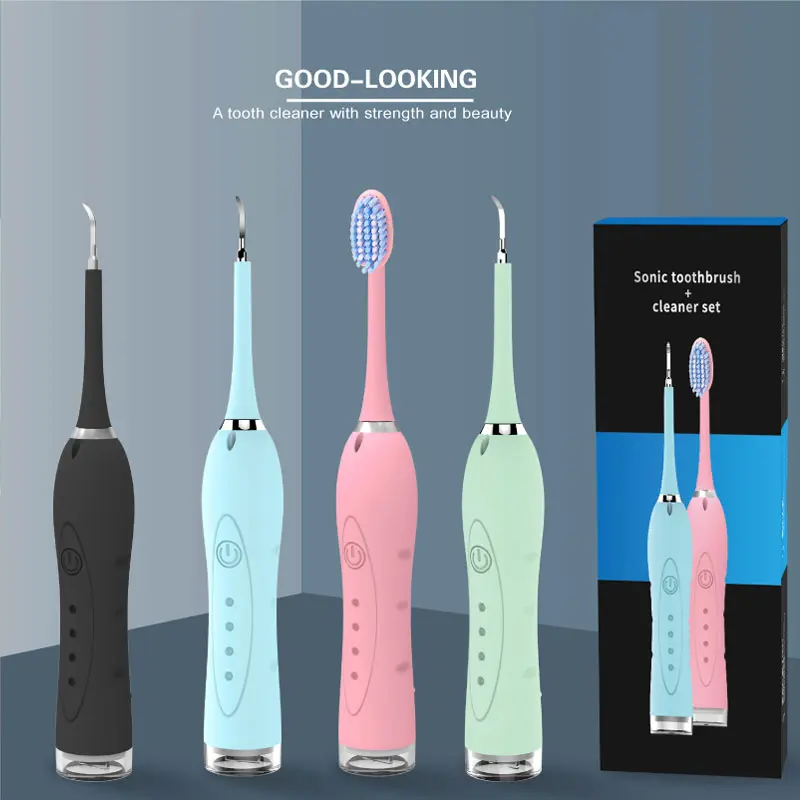 Raspador Dental sónico eléctrico, eliminador de cálculo Dental, herramienta de sarro Para manchas de dientes con USB, irrigador Oral de agua, limpiador de dientes resistente al agua