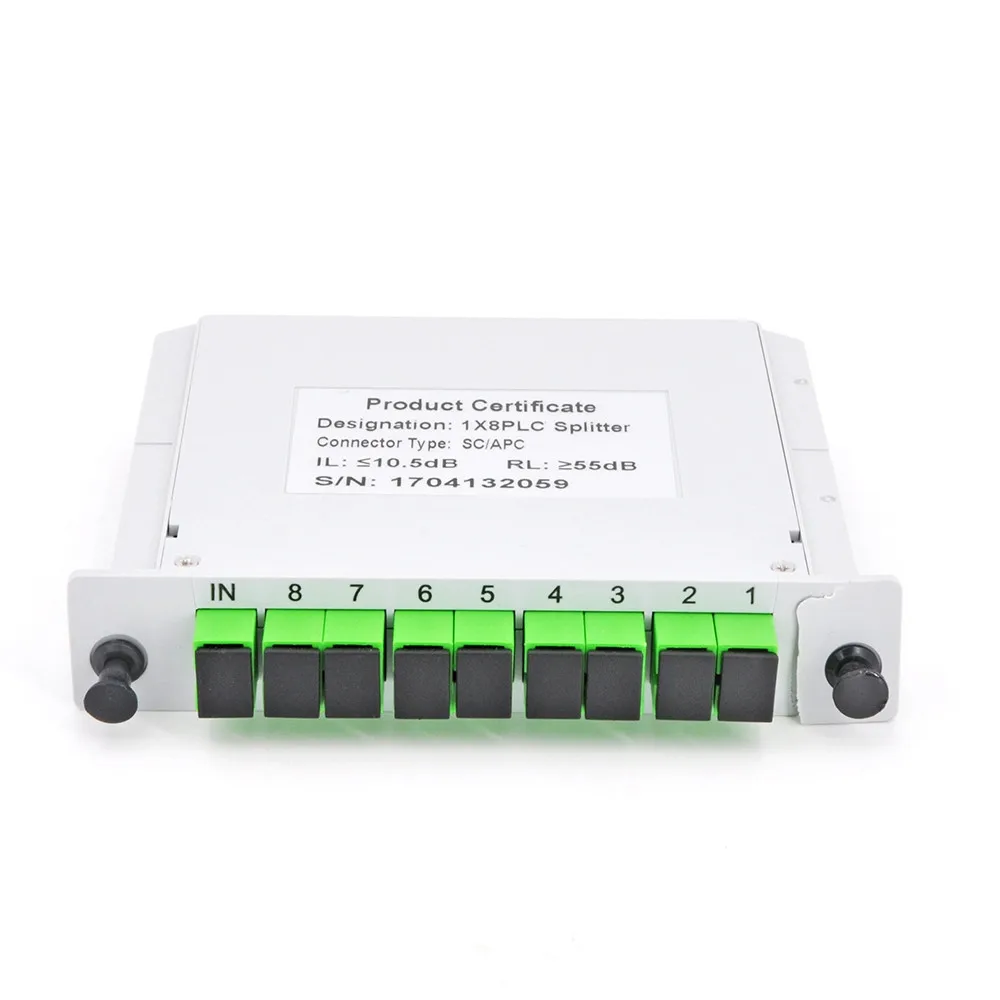 

SC APC PLC 1X8 splitter Fiber Optical Box FTTH PLC Splitter box with 1X8 PLC Optical splitter SC Connector Fibra optica