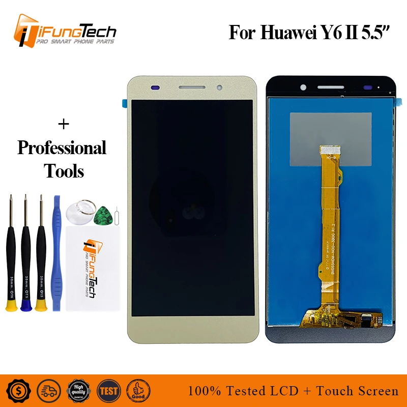 5.5'' NEW For Huawei Y6II Y6 II CAM-L23 Full LCD DIsplay + Touch Screen Digitizer Assembly Frame Cover | Мобильные телефоны