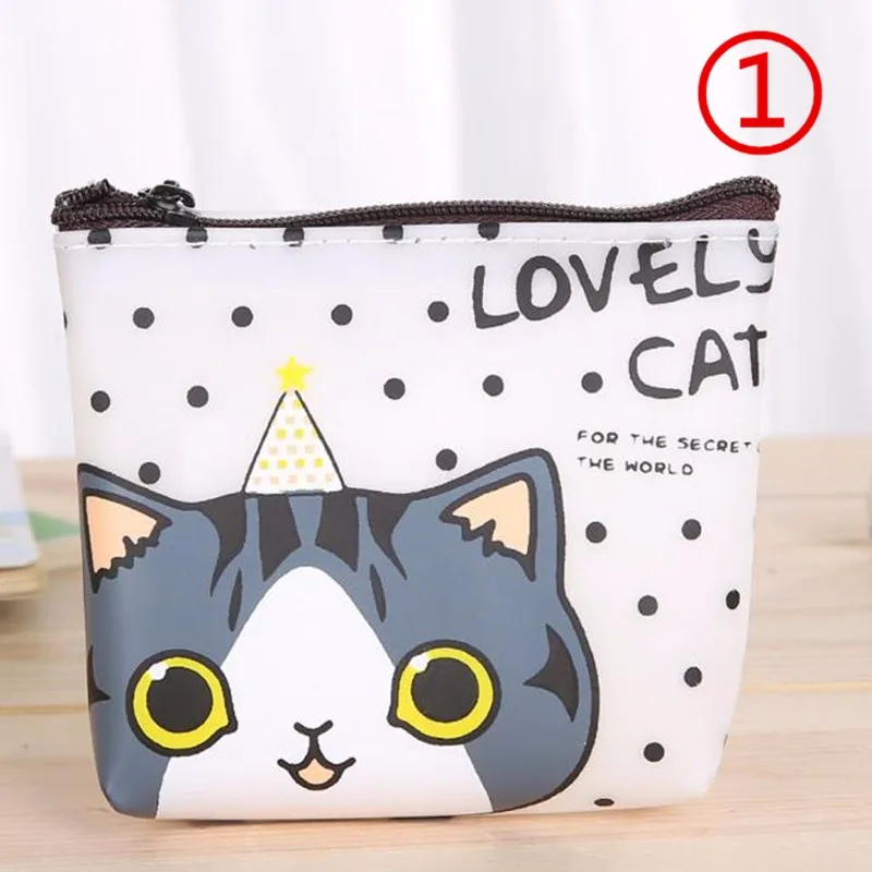 Кошелек для монет, кошелек для женщин, для девочек, чехол для ключей, мини, милый кот, модная карта, пакет, мешочек для ключей, клатч для помады, сумка для женщин